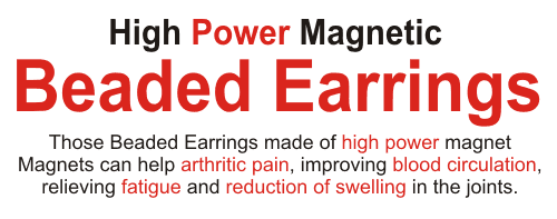 Beaded magnetic earrings information
