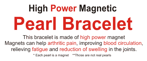Beaded pearl magnetic bracelet information