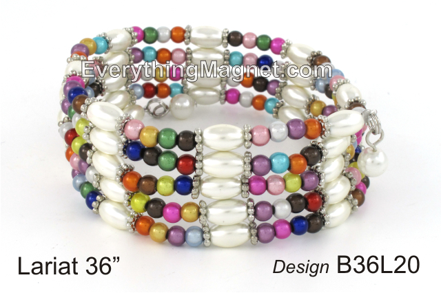 Magnetic Multipurpose Lariat 36" Multicolor - B36L20