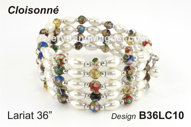 Magnetic Multipurpose Lariat 36" Cloisonné - B36LC10
