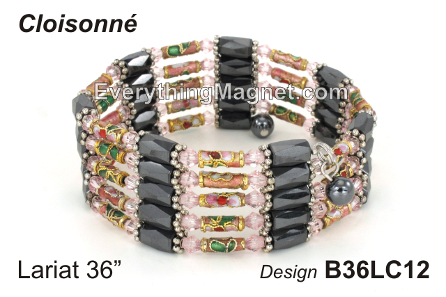 Magnetic Multipurpose Lariat 36" Cloisonné - B36LC12