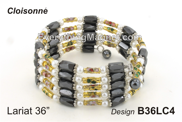 Magnetic Multipurpose Lariat 36" Cloisonné - B36LC4