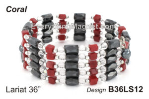 Magnetic Multipurpose Lariat 36″ Square Red Coral – B36LS12