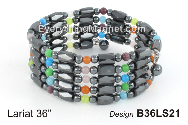 Magnetic Multipurpose Lariat 36" Cat Eye Stone - B36LS21