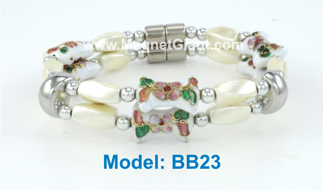 High Power Magnetic Beaded CloisonnÃ© Bracelet - BB23