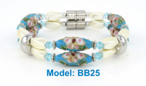 High Power Magnetic Beaded CloisonnÃ© Bracelet – BB25