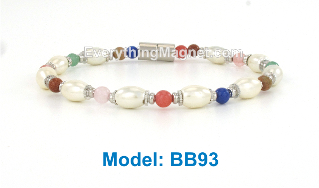 High Power Magnetic Beaded Bracelet - BB93