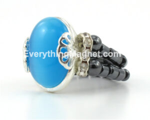 Magnetic Double Loop Hematite Ring – BBDR11