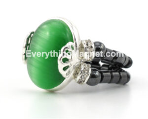 Magnetic Double Loop Hematite Ring – BBDR5