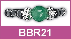 Magnetic Beaded Ring – Jade – BBR21