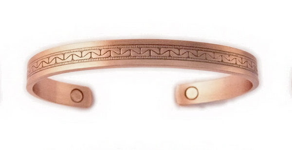 Magnetic Solid Copper Bangle - BG17C