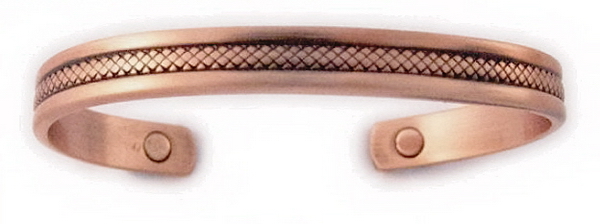 Magnetic Solid Copper Bangle - BG1C