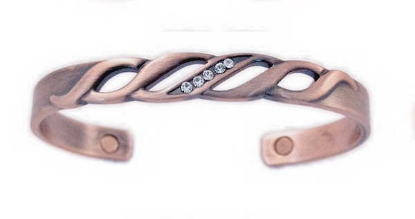 Magnetic Solid Copper Bangle - BG2C