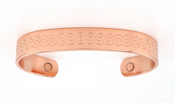 Magnetic Solid Copper Bangle - BG35C