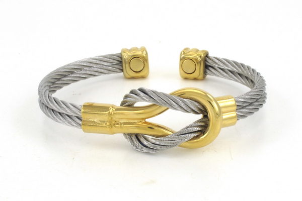 Magnetic Stainless Steel Wire Bangle - BG52T