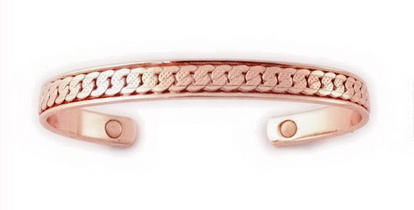 Magnetic Solid Copper Bangle - BG5C