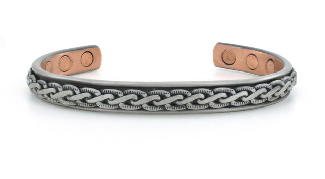 Magnetic Solid Copper Bangle - BG62SB