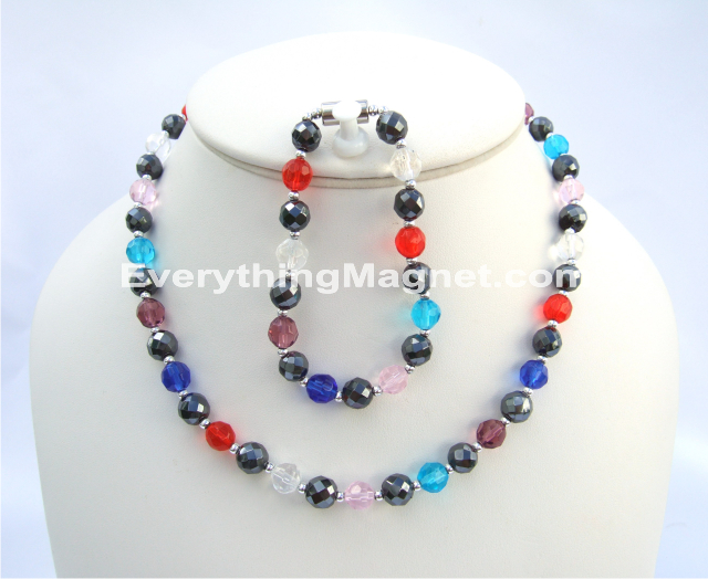 Magnetic Beaded Necklace Bracelet Set – BNB1