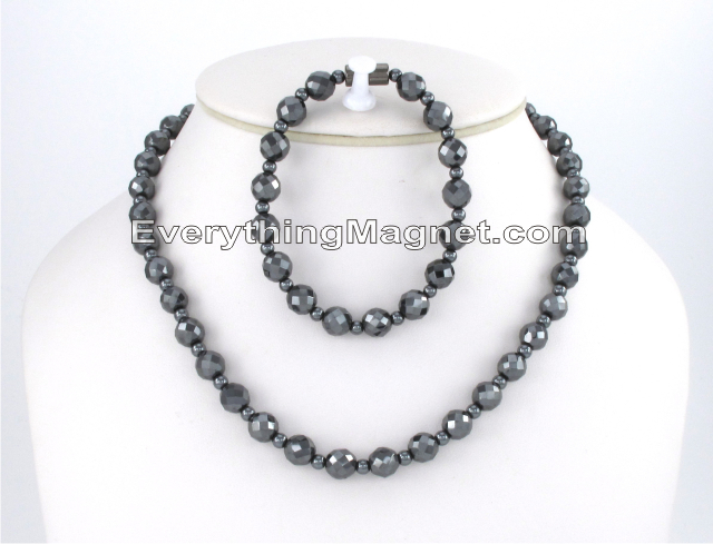 Magnetic Beaded Necklace Bracelet Set – BNB28