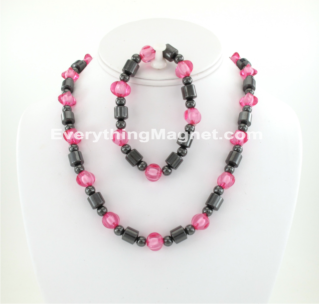 Magnetic Beaded Necklace Bracelet Set – BNB30