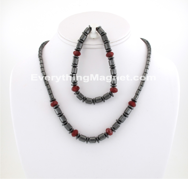 Magnetic Beaded Necklace Bracelet Set – BNB34