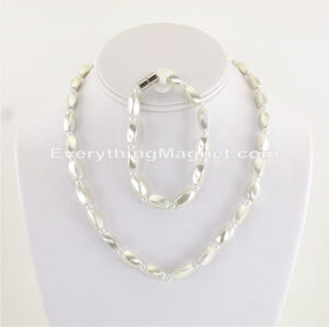 Magnetic Beaded Necklace Bracelet Set – BNB64