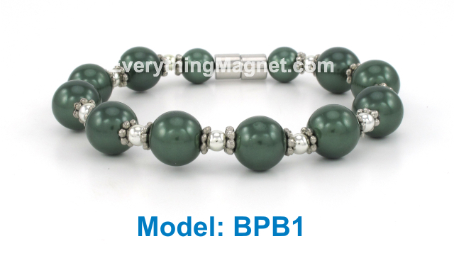 High Power Magnetic Beaded Pearl Bracelet - BPB1