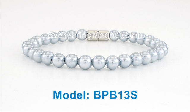 High Power Magnetic Beaded Pearl Bracelet - BPB13S