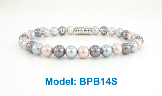 High Power Magnetic Beaded Pearl Bracelet - BPB14S