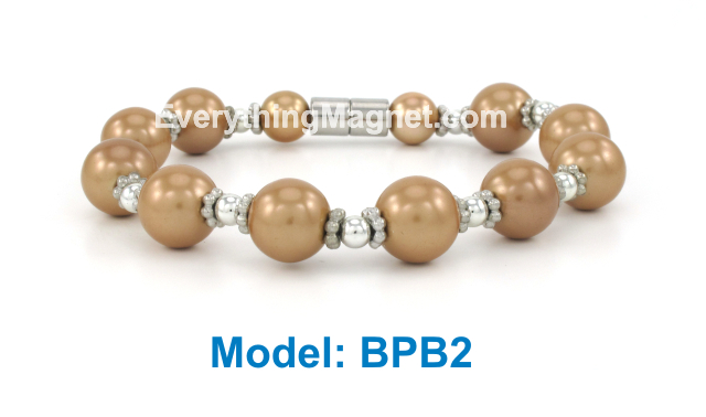 High Power Magnetic Beaded Pearl Bracelet - BPB2