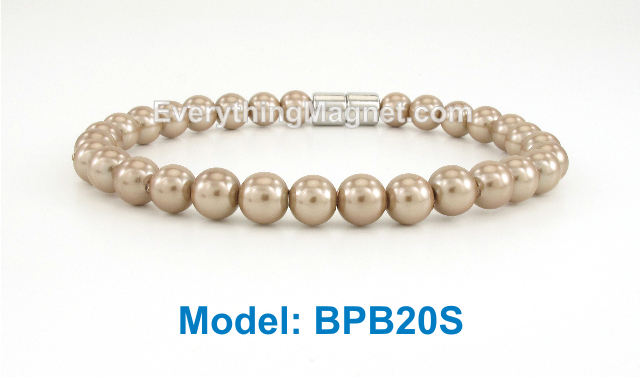 High Power Magnetic Beaded Pearl Bracelet - BPB20S