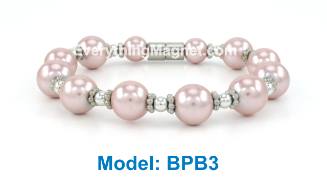 High Power Magnetic Beaded Pearl Bracelet - BPB3