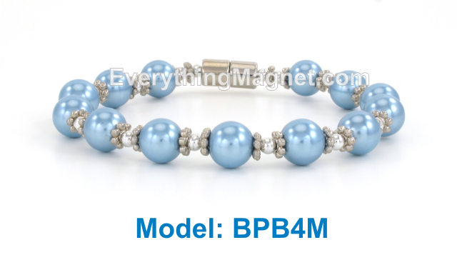 High Power Magnetic Beaded Pearl Bracelet - BPB4M