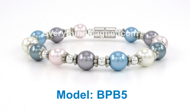 High Power Magnetic Beaded Pearl Bracelet - BPB5