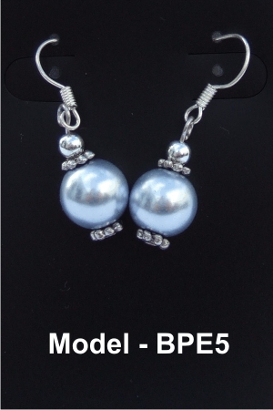 Silver Magnetic Beaded Pearl Earrings - BPE5