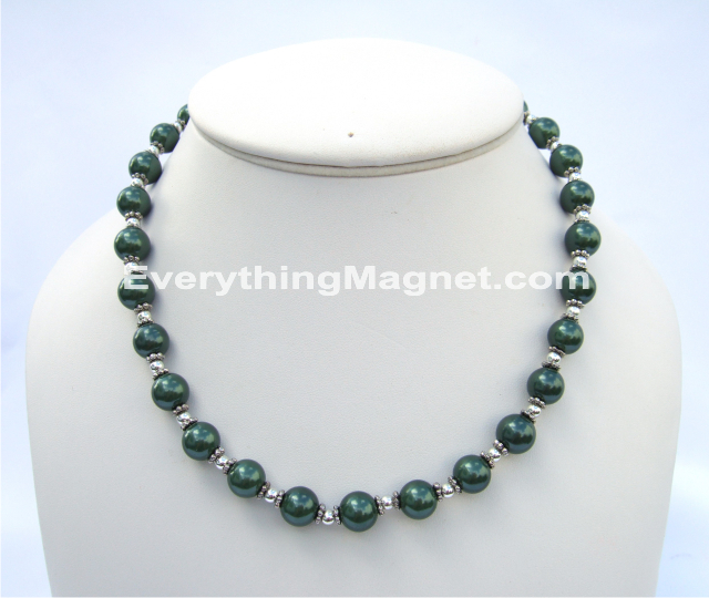 Magnetic Beaded Pearls Necklace - BPN1