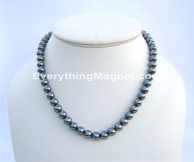 Magnetic Beaded Pearl Necklace - BPN12