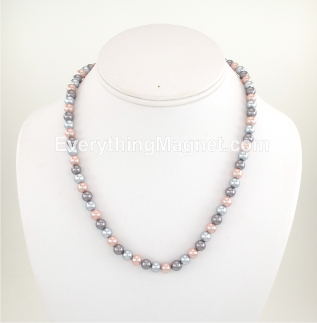 Magnetic Beaded Pearl Necklace – BPN14S