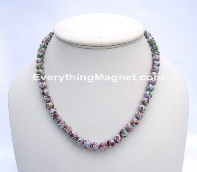 Magnetic Beaded Pearls Necklace - BPN17