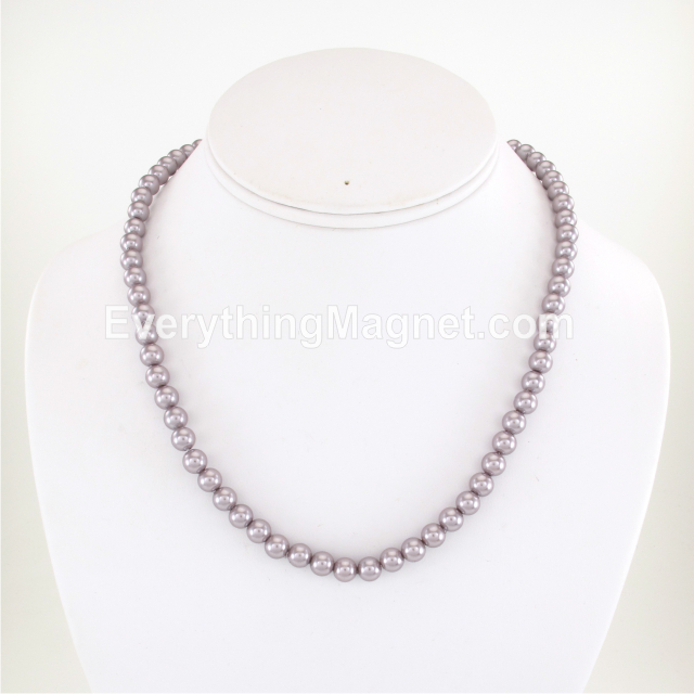 Magnetic Beaded Pearl Necklace - BPN22S