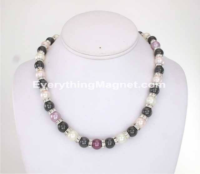 Magnetic Beaded Pearls Necklace – BPN24