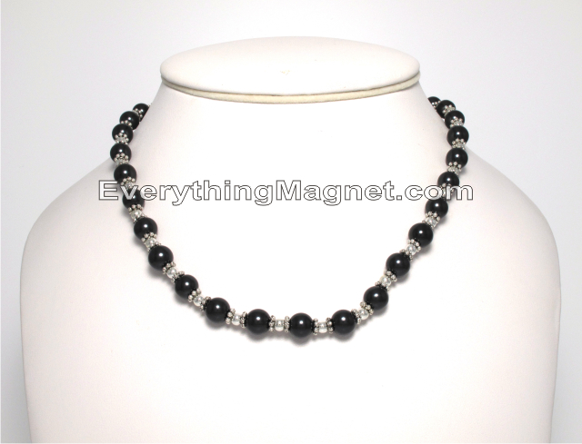 Magnetic Beaded Pearls Necklace - BPN8