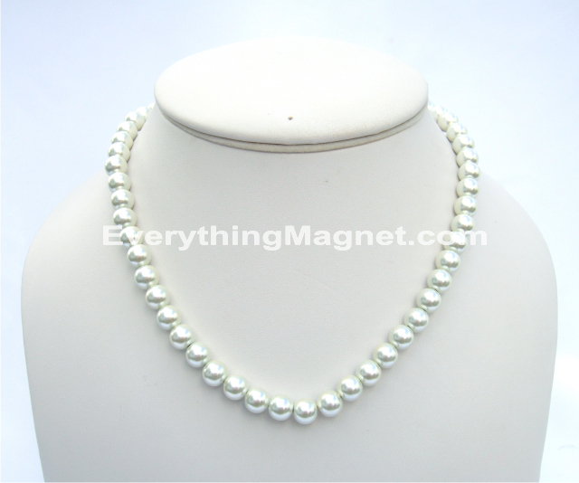 Magnetic Beaded Pearls Necklace - BPN9
