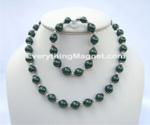 Magnetic Beaded Pearls Necklace Set – BPNB1