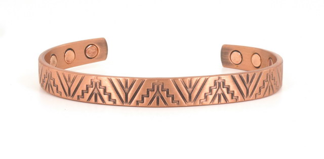 Magnetic Solid Copper Bangle - CB59C