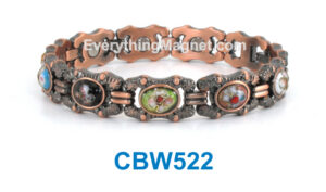Magnetic Copper Bracelet – Multicolored CloisonnÃ© – CBW522