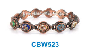 Magnetic Copper Bracelet – Multicolored CloisonnÃ© – CBW523