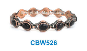 Magnetic Copper Bracelet – Black Onyx – CBW526