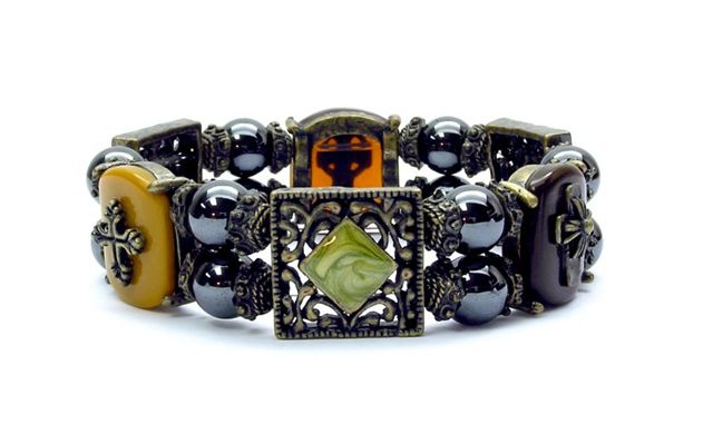 High Power Magnetic Fancy Beaded Bracelet - FBB126