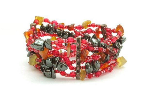 High Power Magnetic Fancy Beaded Bracelet - FBB153